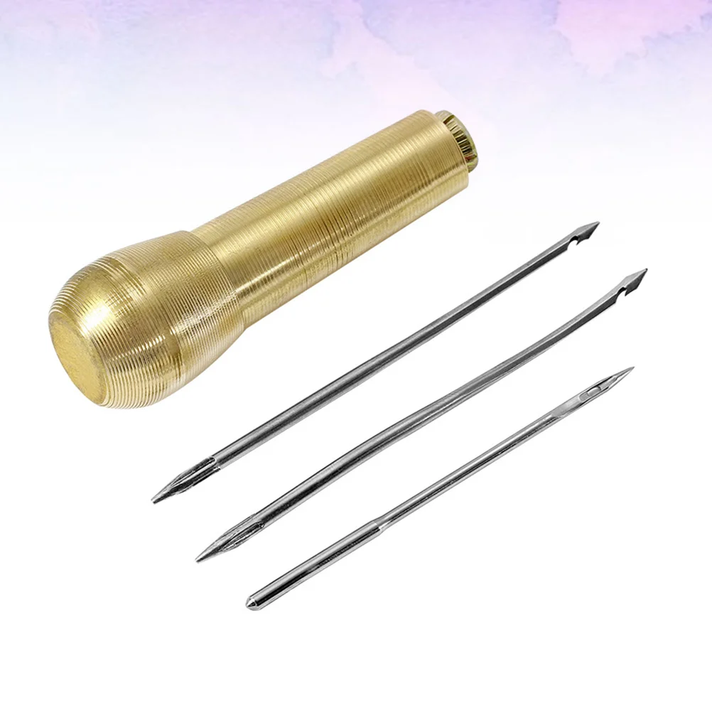 

4Pcs Perforating Awls Multifunctional Practical Pricker Straight Tip Tool Diy Sewing Make Up Shoes Accessories For Home