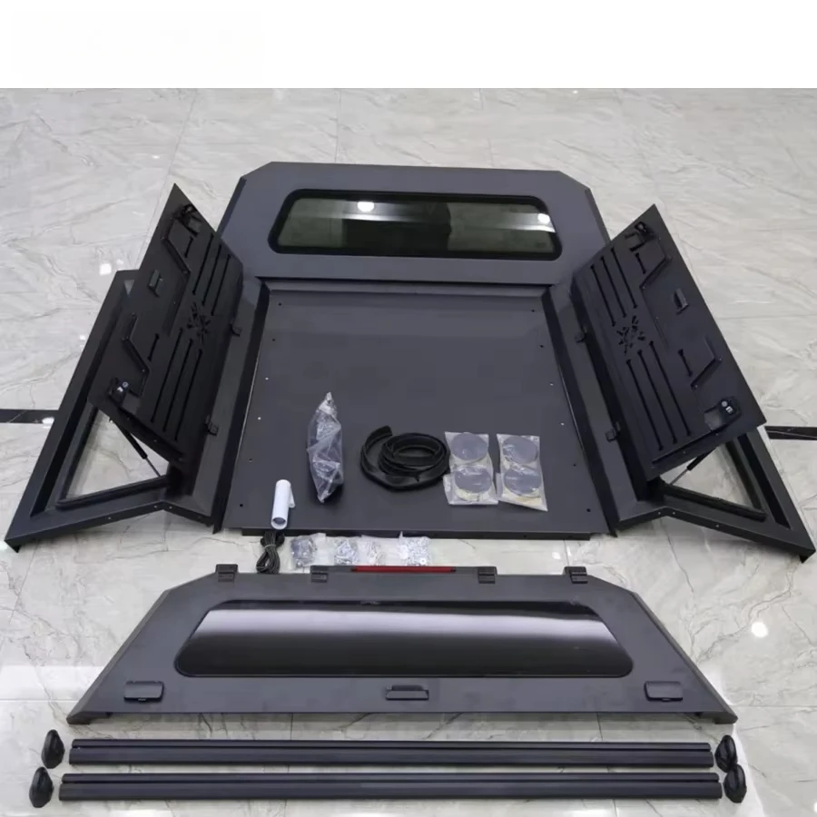 

Алюминиевый навес для пикапа HW 4x4 с замками для Navara NP300 Black Hardtop