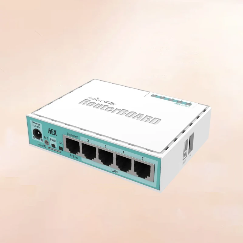 5 منافذ ROS توجيه ناعم جيجابت جهاز توجيه منزلي صغير RB750Gr3 #3