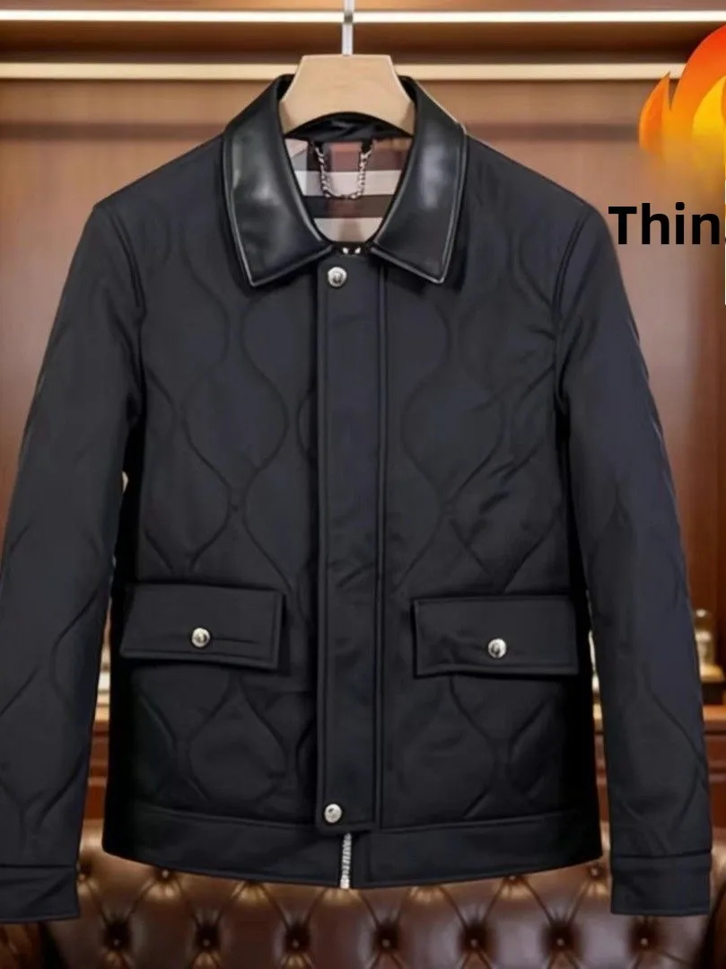 

Мужская модная повседневная легкая хлопковая куртка с воротником, трендовая версия 2026, новинка зимы, молодежная, стандартная, удлиненная