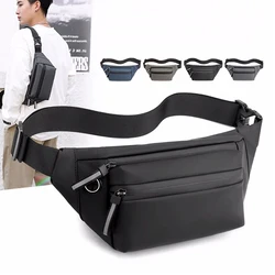 Bolsa de cinturón impermeable para hombre, riñonera de moda para el pecho, bolso de cintura impermeable para deportes al aire libre, bolsos de hombro de viaje para hombre