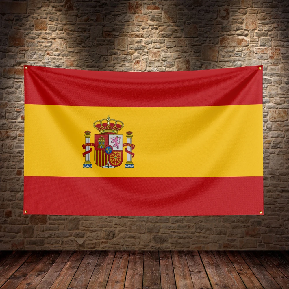 طباعة من جانب واحد لتزيين جدار العلم الإسباني #2