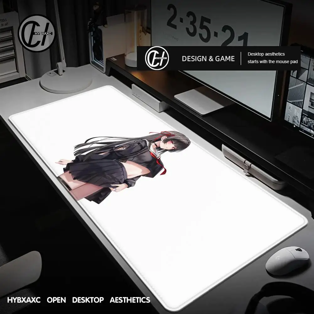 

Kawaii Chisa Mousepad Gaming Wuthering Waves Cute Girl Mouse Pad 900x400mm New Role Computer Non-slip Rubber Keyboard Mats