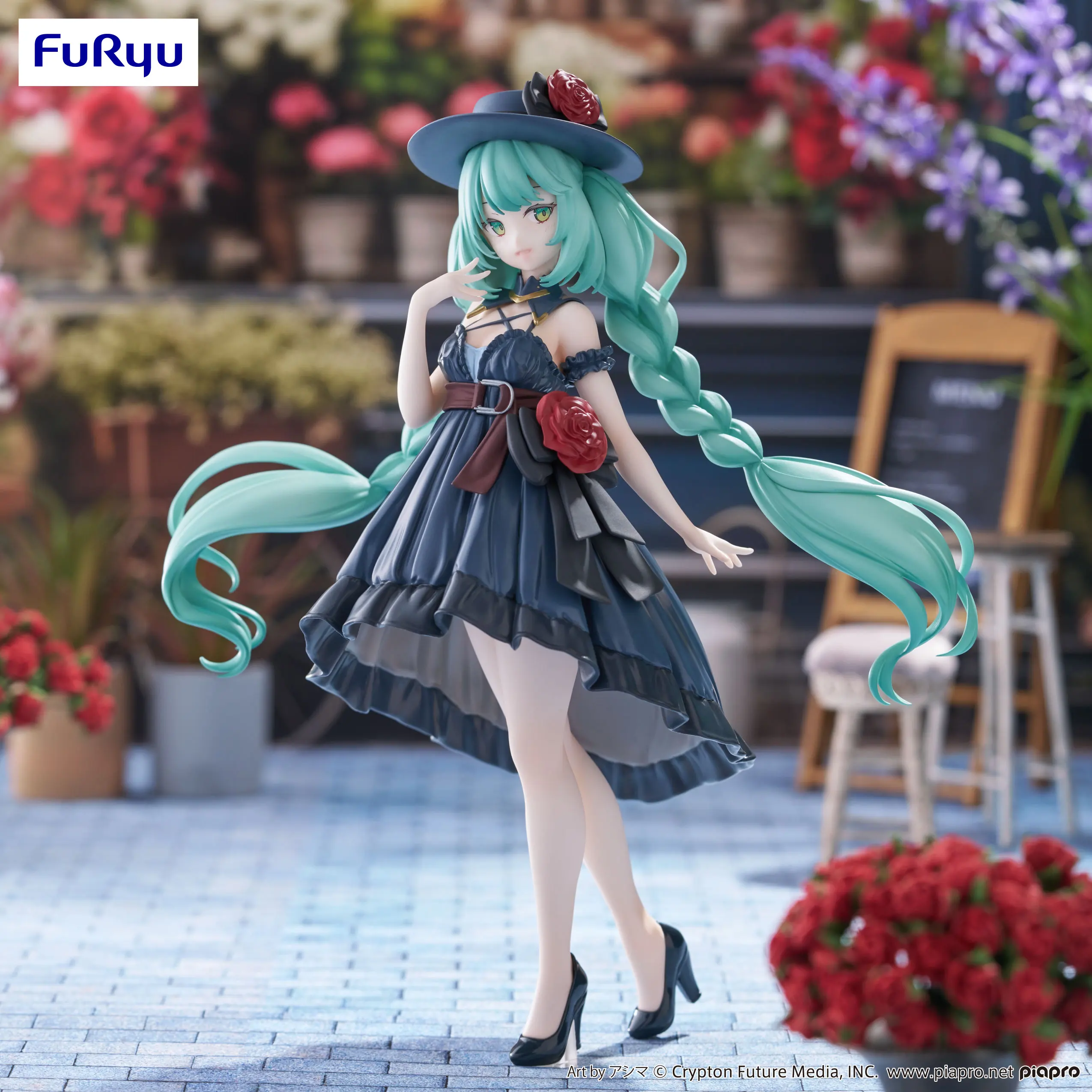 

Furyu Original Hatsune Miku Trio-Try-iT Figure Outing Dress Pvc Action Figures Model Figurine Toys