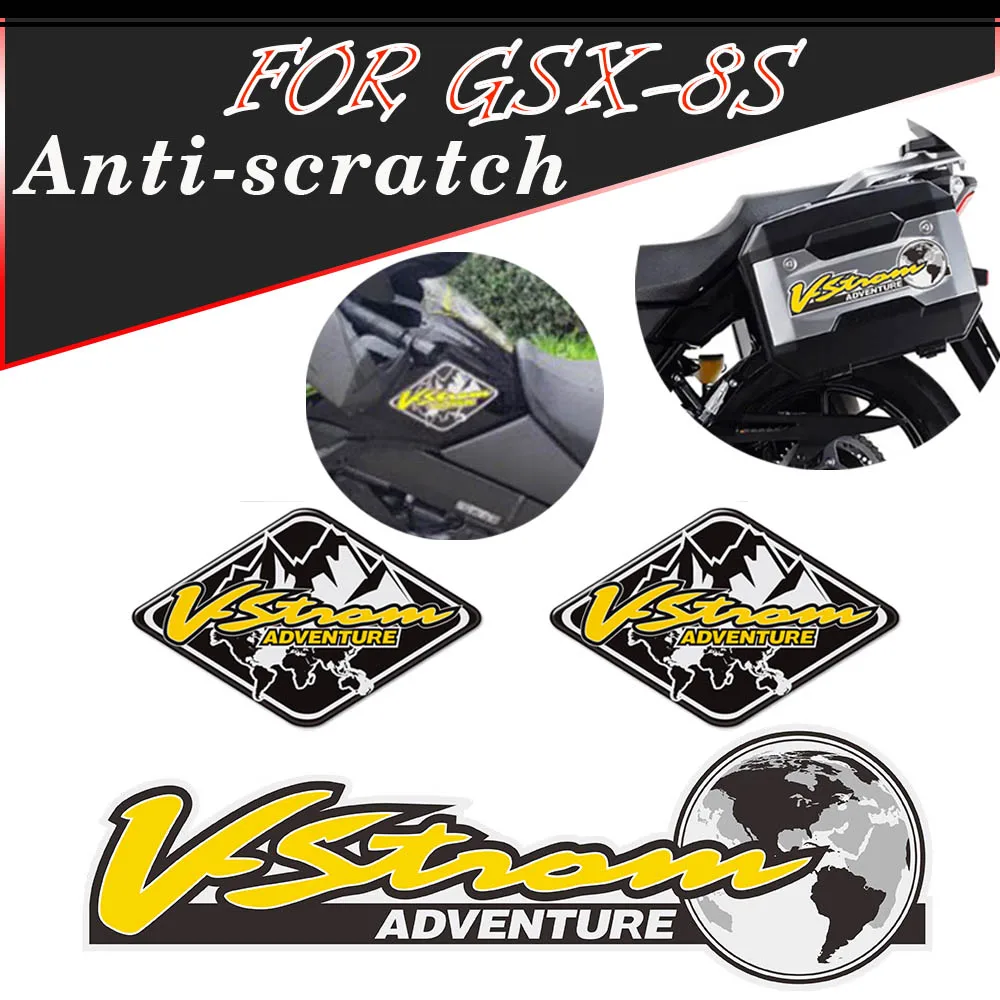 

Для Suzuki V-STROM VSTROM DL 1000 650 250 1050 XT V STROM 1050XT 2018-2020 ПРИГОДА Танк Pad Багажник Чехлы Наклейки