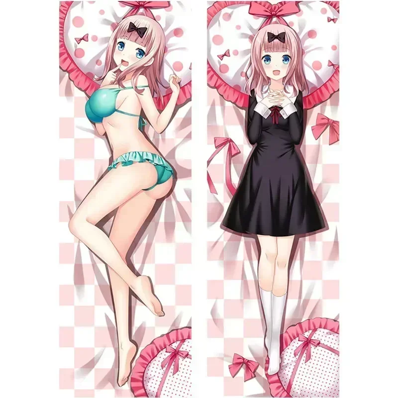 

Новинка Аниме Кагуя-sama: Love Is War Fujiwara Chika Подушка «Dakimakura» облегающие наволочки для тела в натуральную величину Otaku