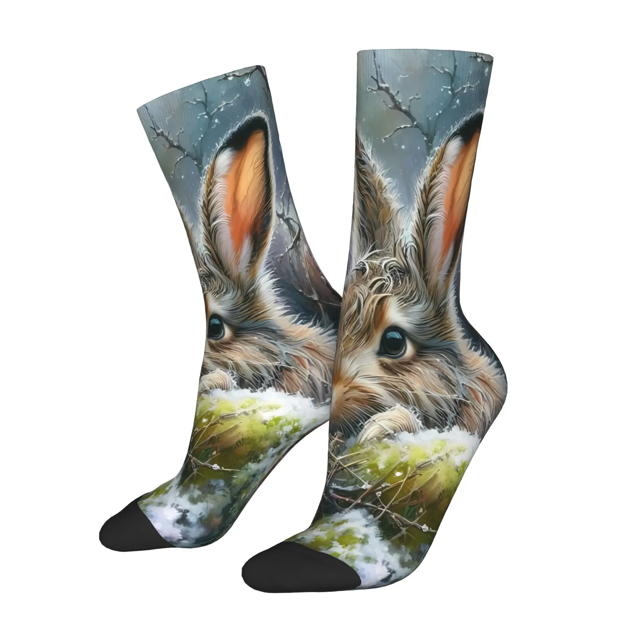 

Rabbit Animal Sock Printed Man Polyester