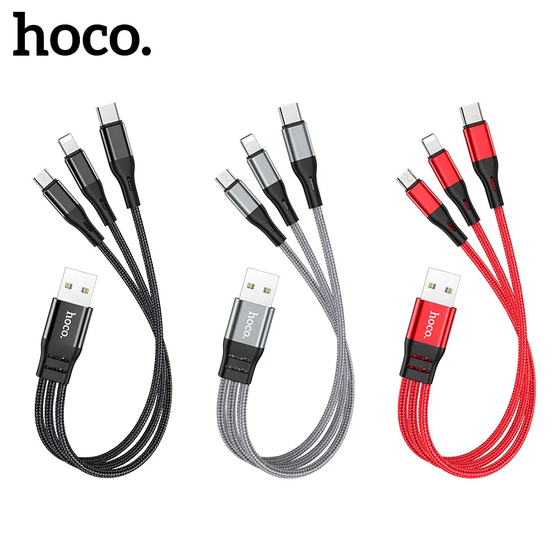 3 in1 Short 25cm USB to USB Type C Micro USB IOS Mobile Phone Charge Cable Fast Charging Cable for Samsung Xiaomi iphone Cable