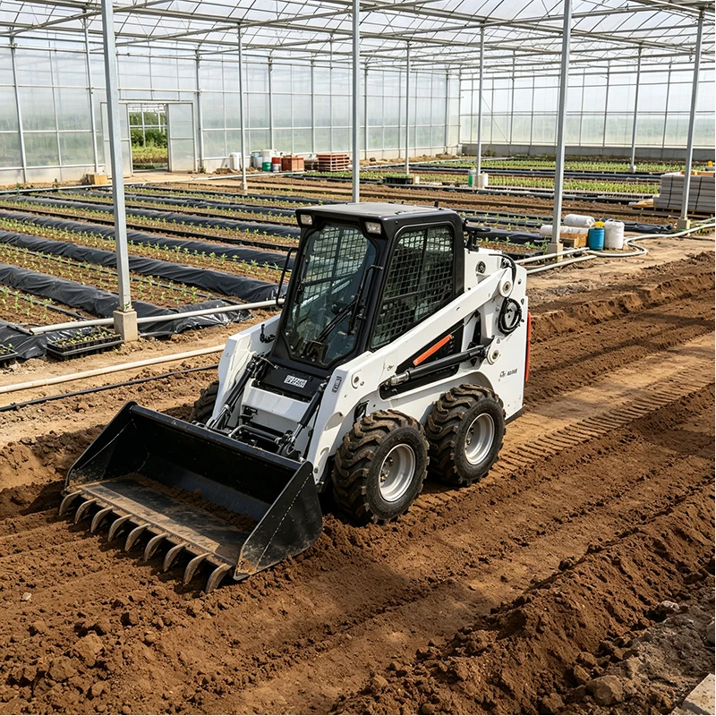Compact Cab Skid Steer Loader Multifunction Hydraulic Machine for Earth Moving and Material Handling Projects