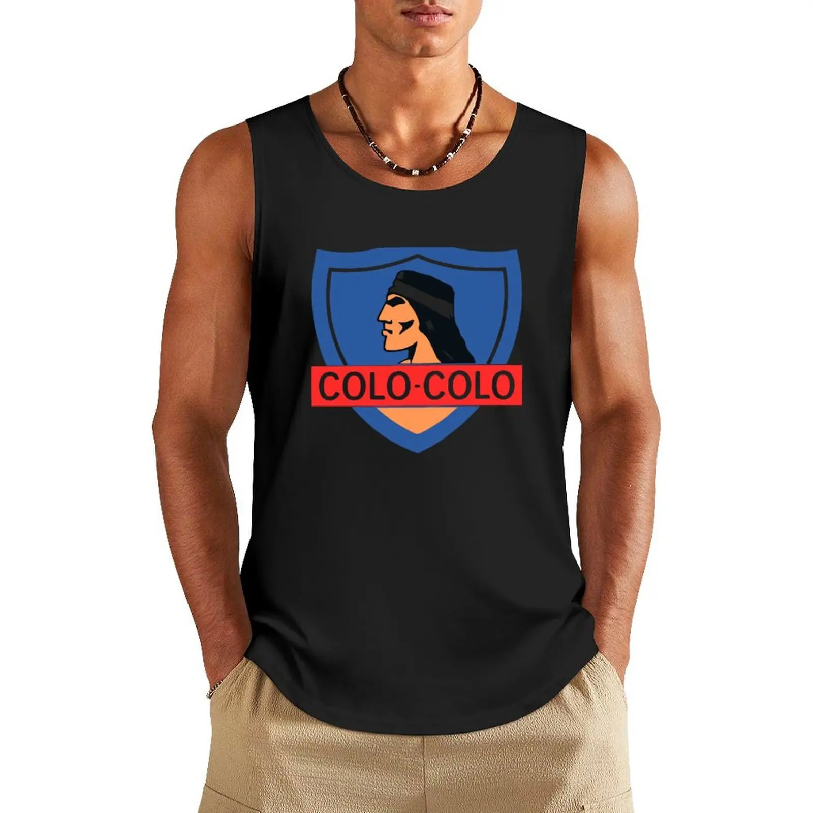 

Colo-Colo logo Tank Top summer clothes for men sleeveless shirts cute tops gym