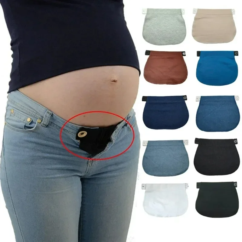 

Maternity Jeans adjust button Pregnant women Waistband Belt Waist Extender Clothing Pants For Sewing Accessories