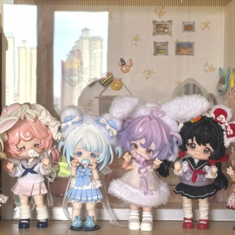 

Come4free Milk Cake Dream Puff Series Bjd Doll Blind Box 12-минутный мобильный нарядный орнамент Коллекционная модная игрушка на складе