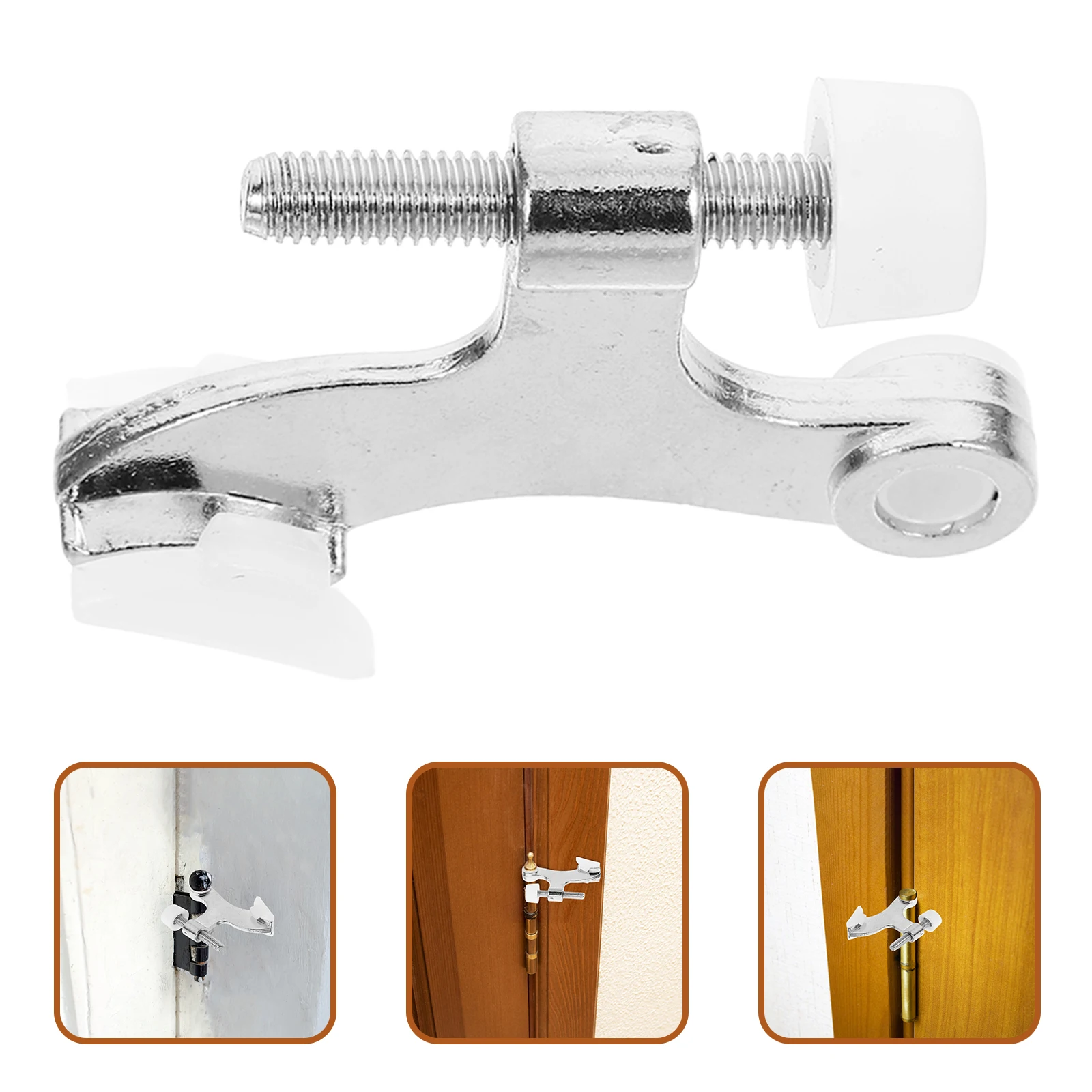 

Thickened Zinc Alloy Door Roof Anti-rust Coating Bottom Heavy Duty Hinge Stop Adjustable Stopper Stops Automatic