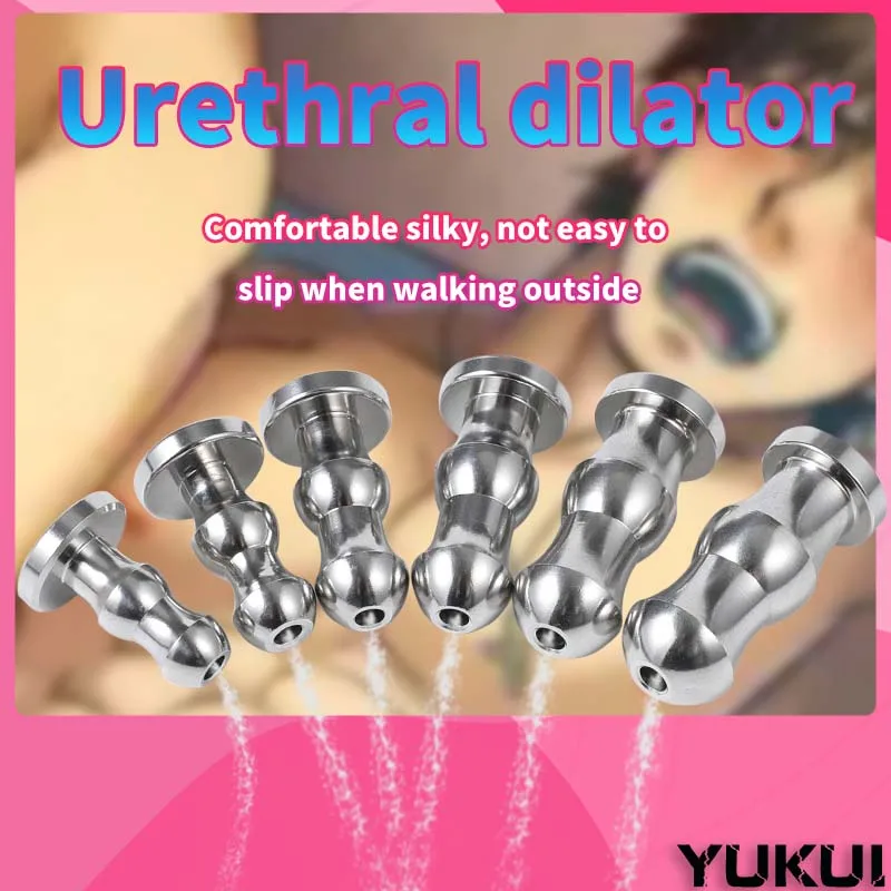 Penis Urinary Plug Stainless Steel Urethra Catheter Time-Delay Sex Toys For Man Urethral Stimulate Dilator Masturbation Messager