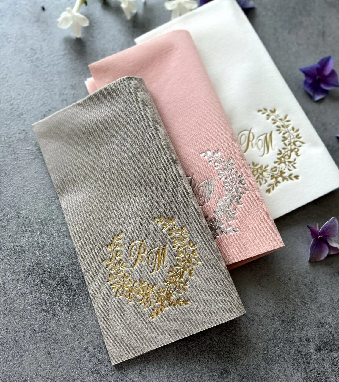 

50pcs Personalized Wedding Engagement Dinner Napkins Anniversary Birthday Party Bridal Shower Table Decoration Custom Bar Napkin