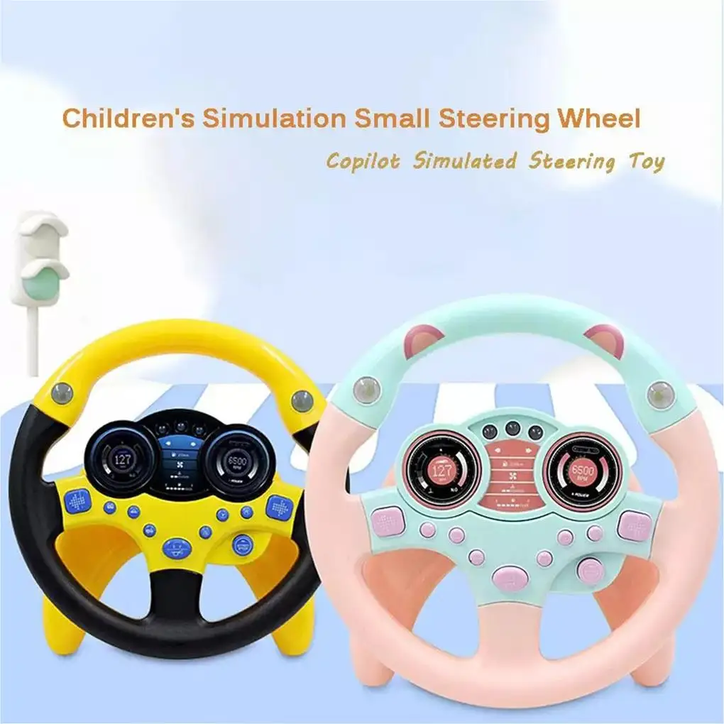 School Children Simulation Steering Wheel Early Learning Educational Electric Interactive Sounding Toy Birthday Gift