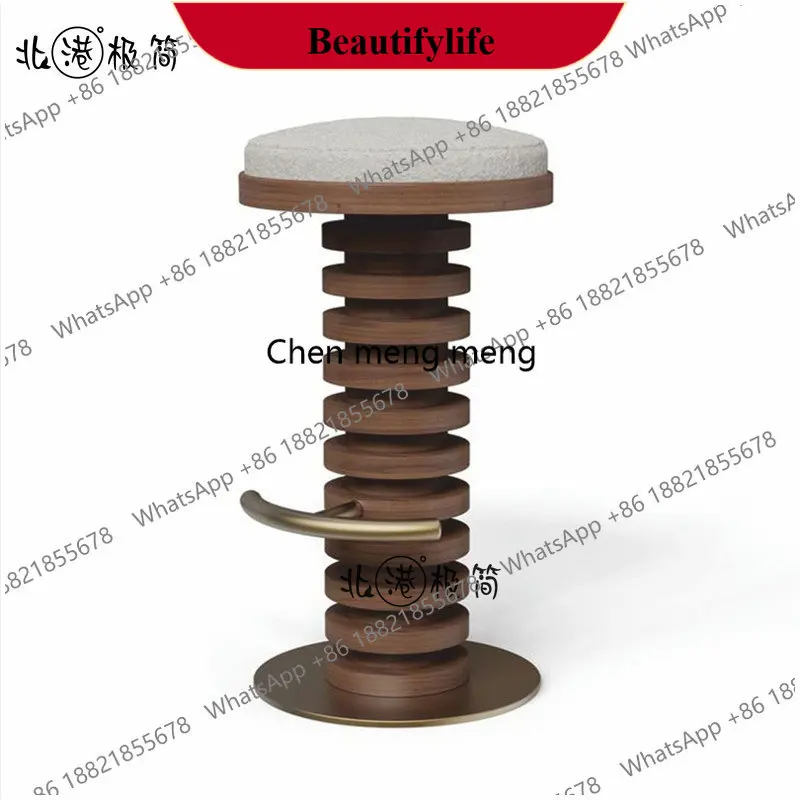 

Барный стул M182, легкий люкс, из массива дерева, высокий, из ясеня, дизайнерский, для кухонного острова.