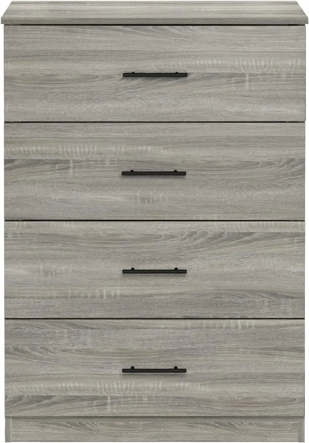 Tidur Simple Design Dresser, 4-Tier Handle, French Oak Grey