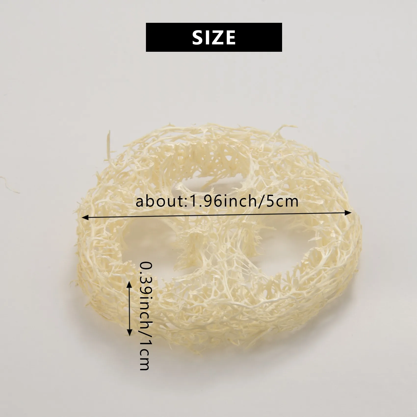 4-6Cm Breed 50 stks/partij Natuurlijke Loofah Slice Diy Aanpassen Zeep Gereedschap, Cleaner, Spons Scrubber, zeephouder