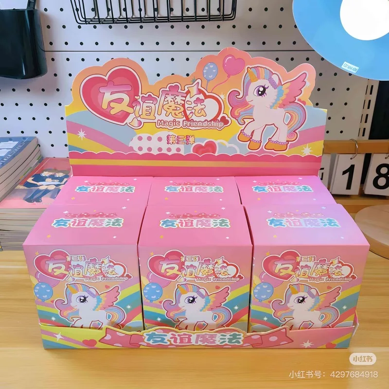 

Новинка 2025 года My Little Pony Polly слепая коробка дружбы Magic Lovely Purple Yue Biqi загадочная коробка-сюрприз Hand Do Girl Gifts