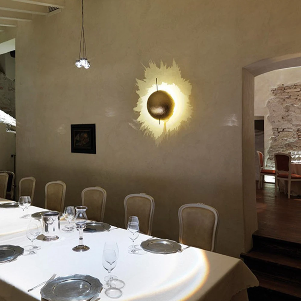 

American Retro LED Wall Lamp Villa Living Room Background Wall Dining Room Bedroom Bed Decoration Lighting Wall Lamp