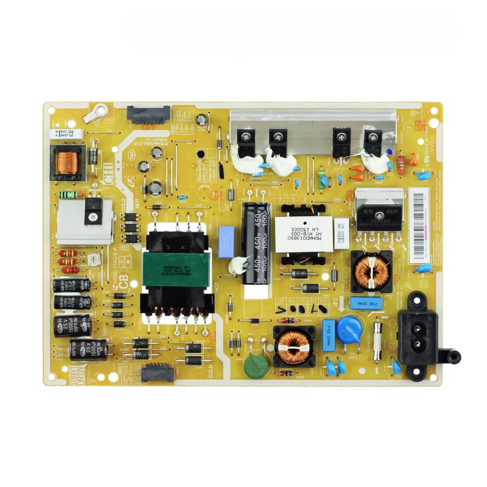 BN44-00703B = BN44-00703A/C/D/E/F/G/H/J/K Power Supply Board fits UN48J6300AH UN48J6300AG UN48J6300AF UN48J5500AG UN48J5500AF TV