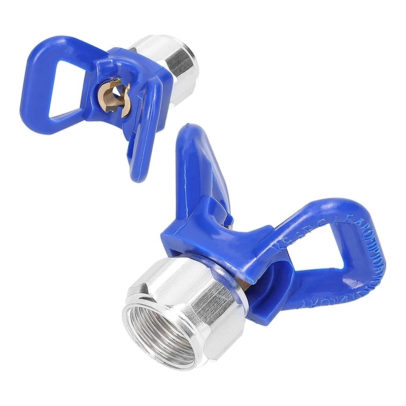 6Pc Spray Tips Reversible Airless Blue With 2Pc Nozzle Seats For Airless Sprayer