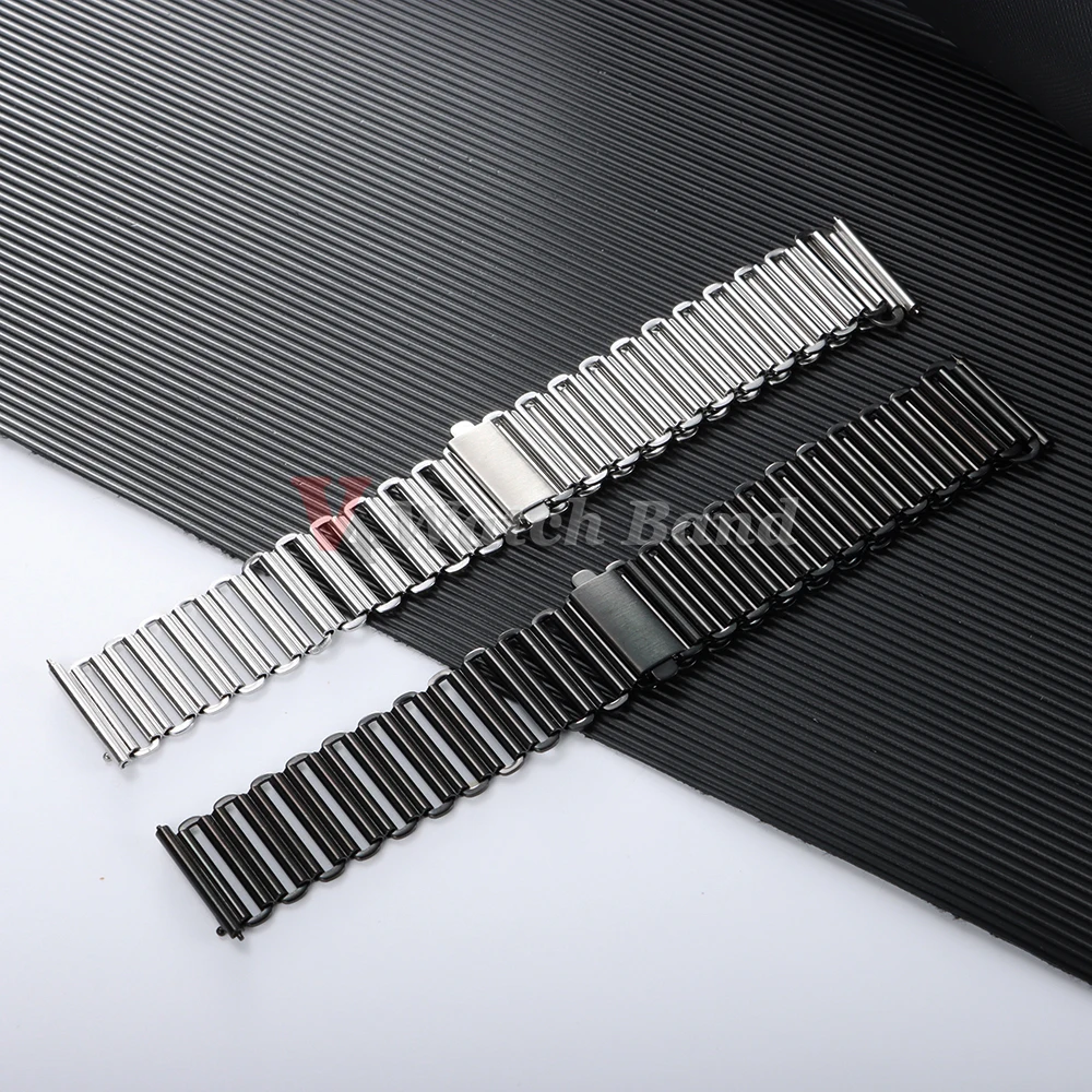 Cinturino in acciaio inossidabile 316L 18mm 20mm 22mm Bracciale a sgancio rapido Bracciale Bonklip Cinturino da polso in metallo per uomo Donna Cinturino universale