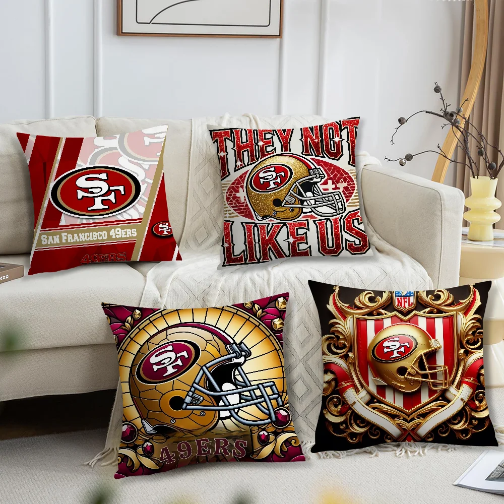 Cool Comfortable soft Pillow Case for Sofa Living Room Home office S-S-SanS F-F-franciscoES 49ers Decor Protective Covers