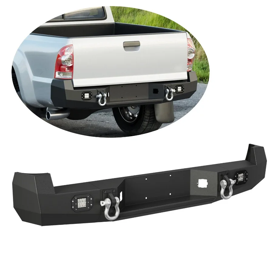 

For Tacoma 2005-2015 Rear Bumper w/License Plate andamp; LED Lights
