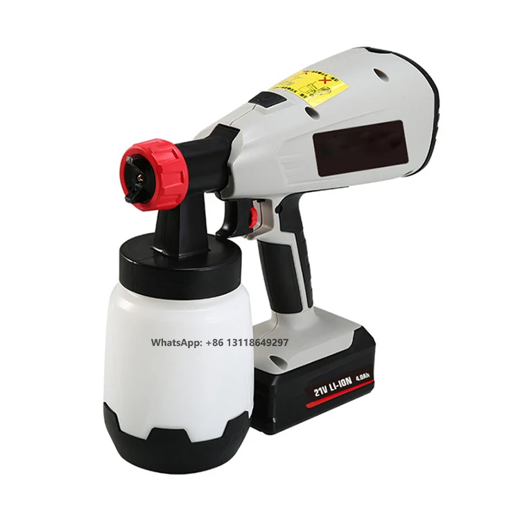 

Multifunction 800w Powerful Motor Portable Antigravity Handheld Airless Paint Sprayer Cordless Lithium Electric Hvlp Spray Gun