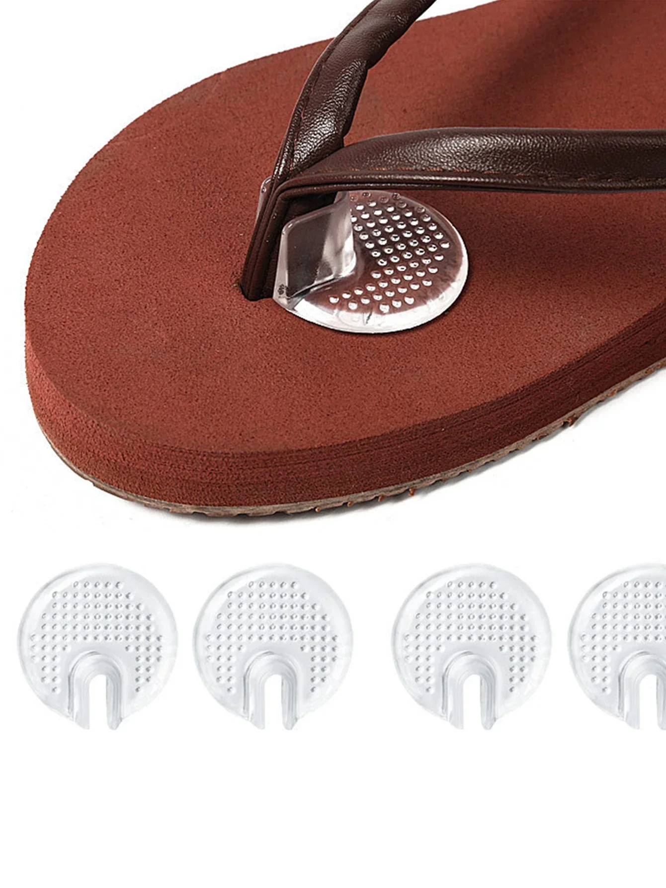 1/3 pares de almohadillas suaves de Gel para chanclas, protectores de dedos para sandalias tipo Tanga, plantillas protectoras, almohadillas de agarre para zapatos, almohadilla metatarsiana