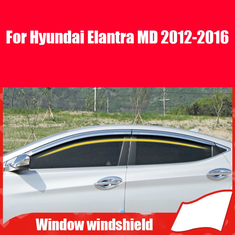 For Hyundai Elantra MD 2012 2013 2014 2015 2016 Car window weather blocking exterior modification parts