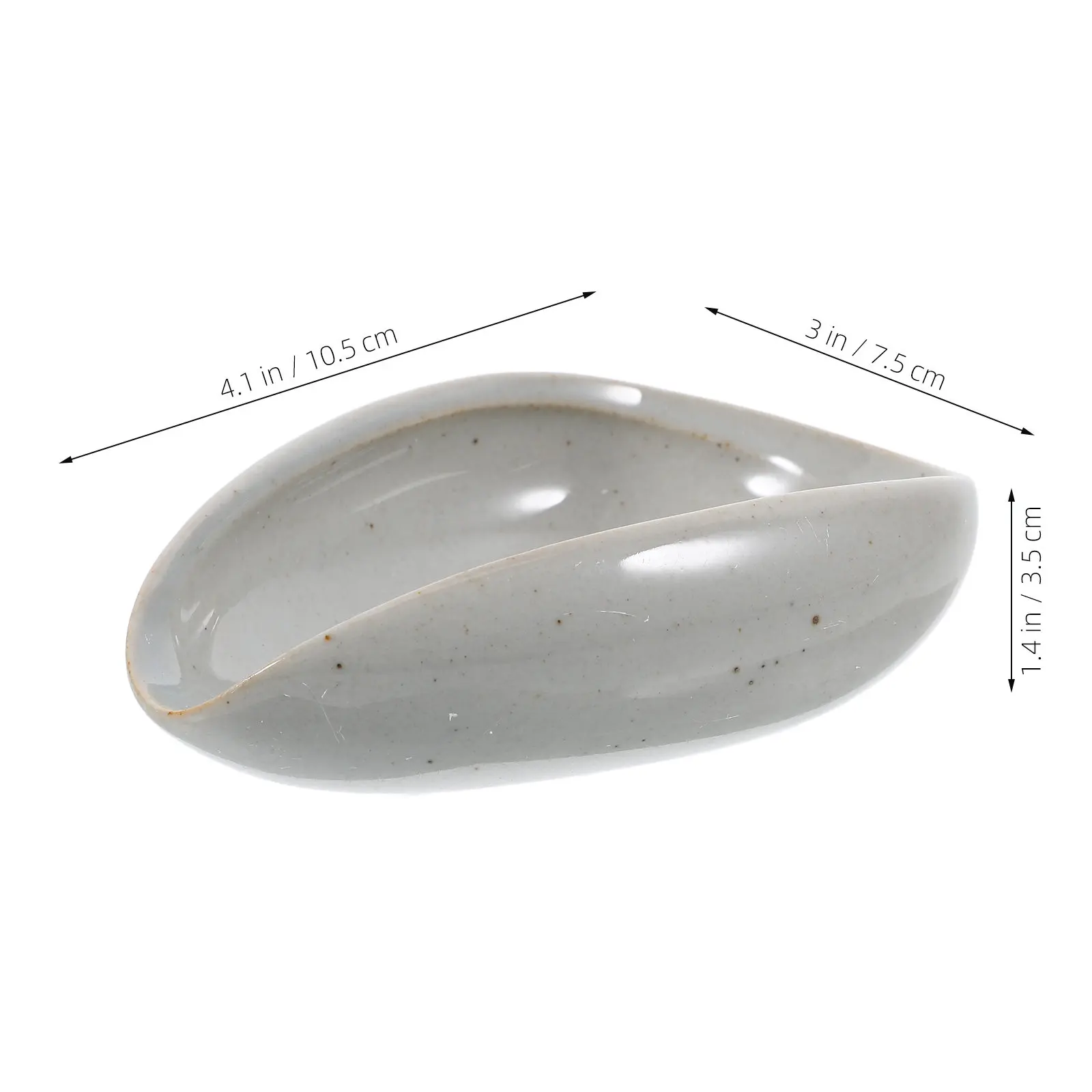 Ceramic Coffee Bean Tray Dosing Cup Weighing Dish for Beans Grounds Tea Leaves Compact Design Non-Roll Edge Glossy Finish Home view 4