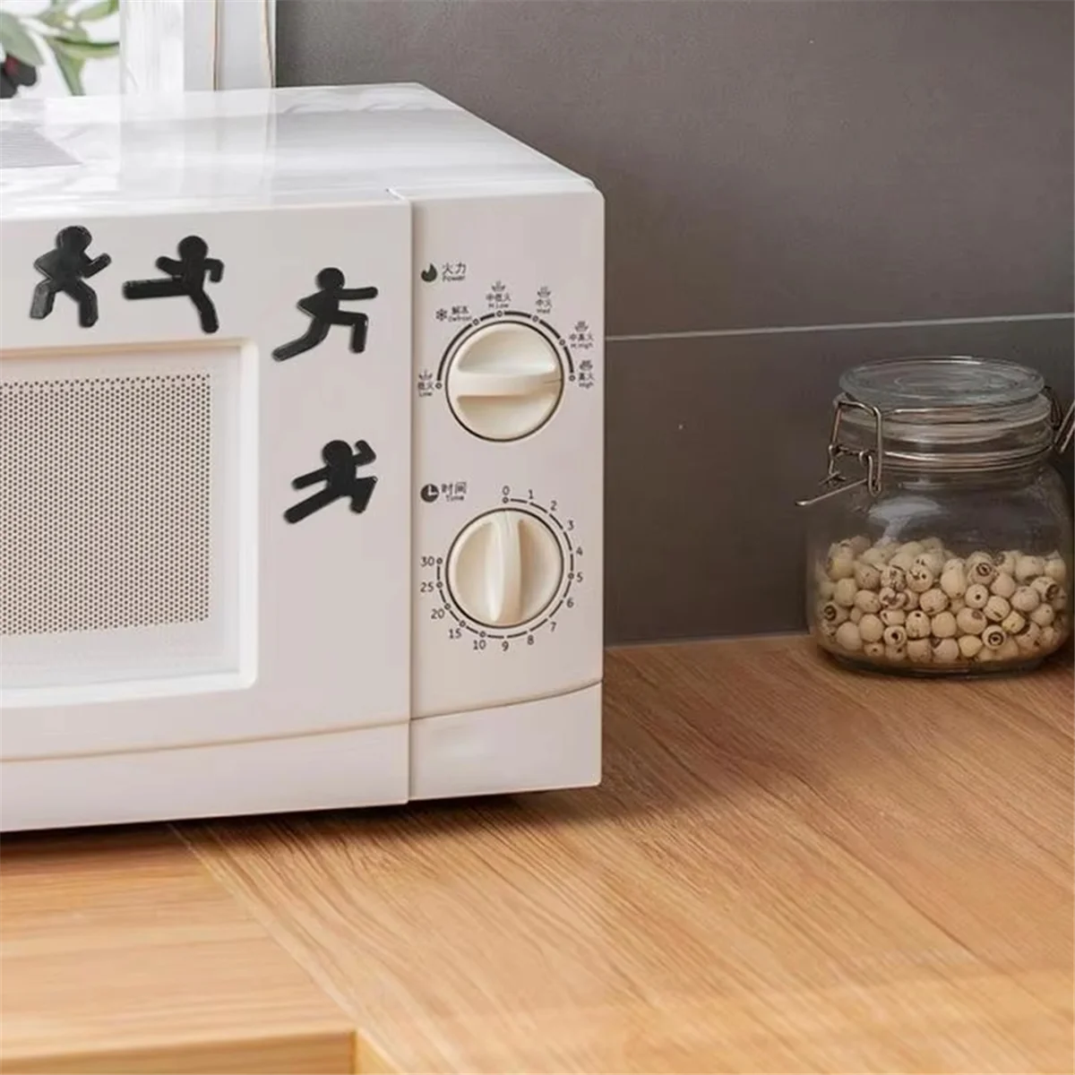 مغناطيس ABJZ Stickman 4 قطع مغناطيس ديكور Stickman ديكور مغناطيسي رائع للمنزل للاستخدام الشخصي وإكسسوارات المطبخ