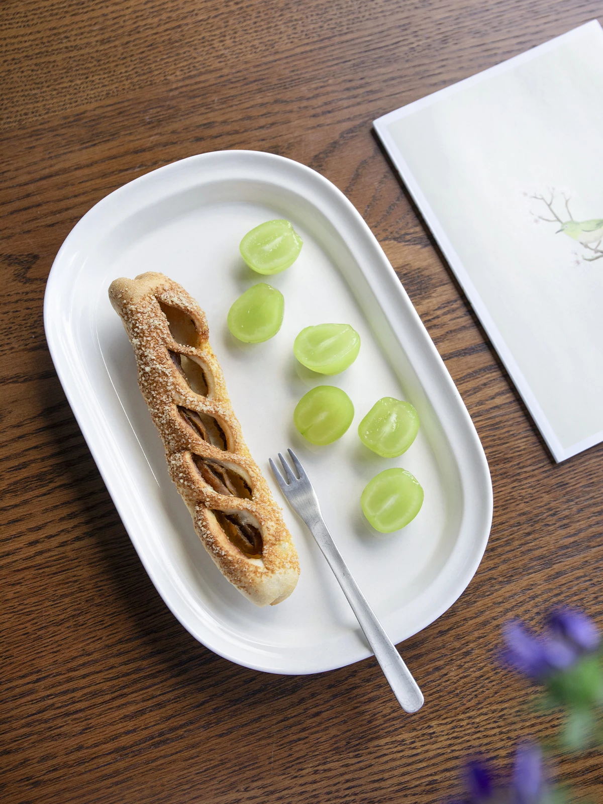 

Manxu Jingdezhen Cerc Sui Plate Luxury Sensation Dining Utensils Special Good Looking Rectangular ape Handmade Crt