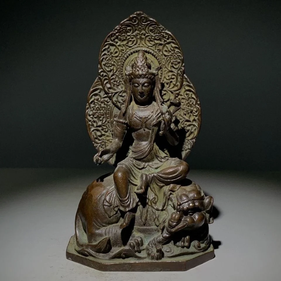 

Старая медь, Бодхисаттва, предметы Samantabhadra, подержанные товары, бронзовые сумки, Подлинная продукция.