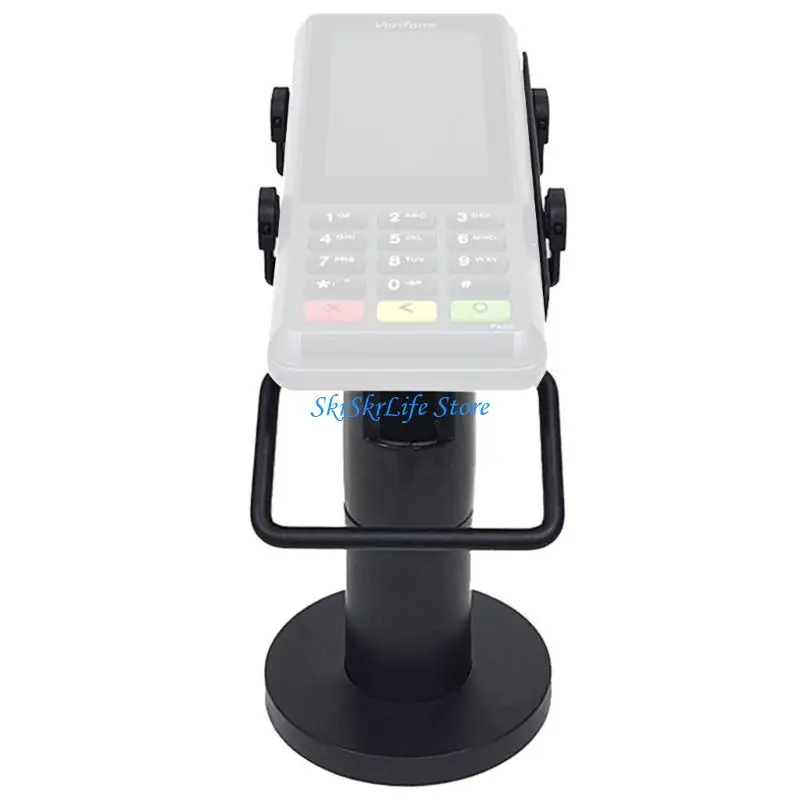 E65E Desk Mounted POS Machine Bracket Antislip Pad POS Machine Display Bracket Cashiers Rack for Cash Register