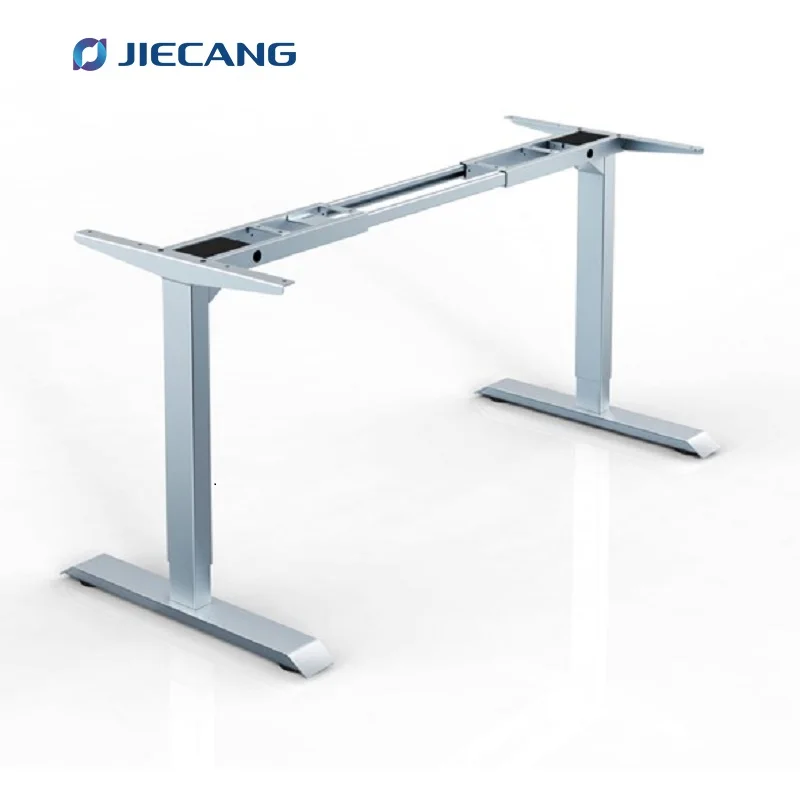 Dual Motor 2 Stages Electric Stand Lift Up Table Frame Height Adjustable Desk System