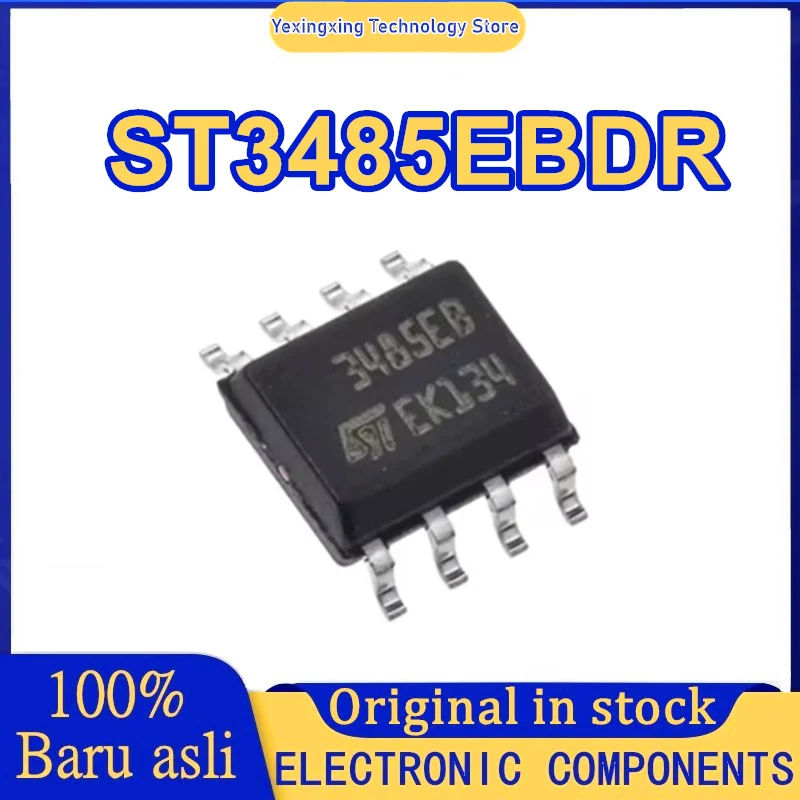 

5PCS 100% BRAND NEW ST3485EBDR SCREEN PRINTING 3485E INTERFACE DRIVER CHIP ELECTRONIC COMPONENTS
