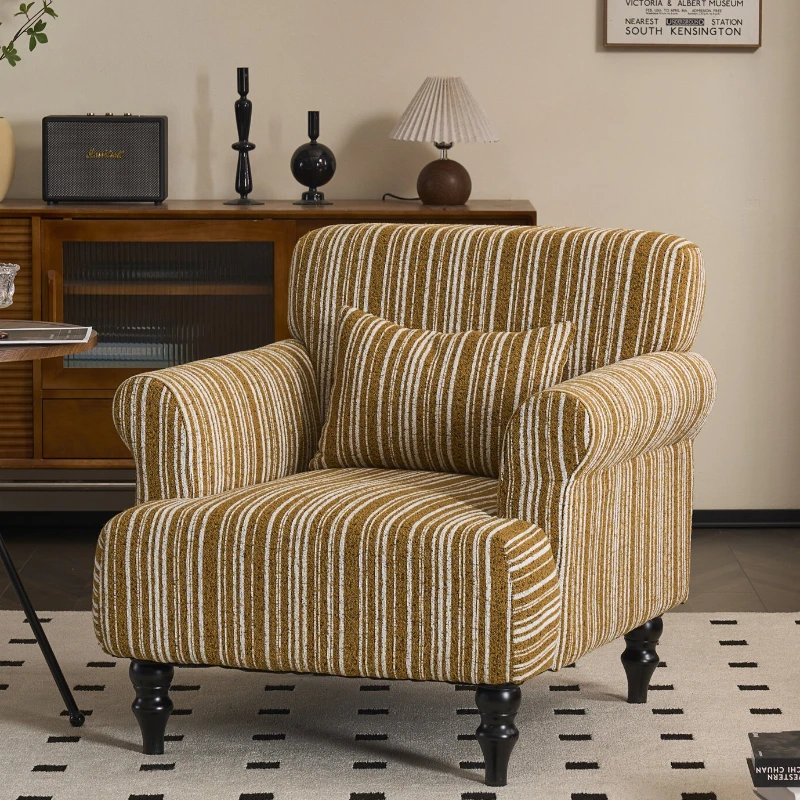 French retro living room chairs single small antique living room sofa chair apartment casual sillas para salón home furniture