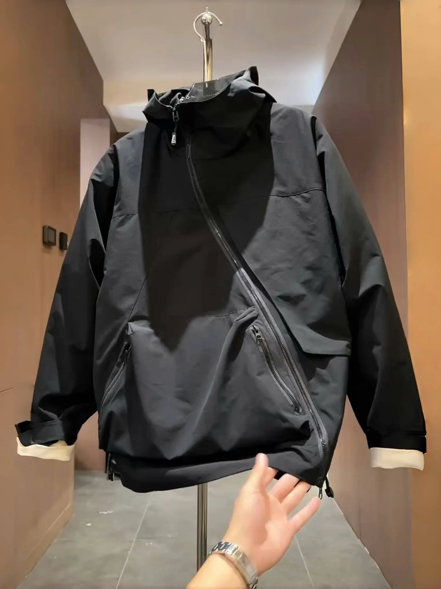 

Мужская модная рабочая одежда на молнии Jaet Large ket, легкий роскошный модный осенний топ, ветрозащитная полиэфирная ткань