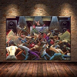 Diamond Embroidery Abstract Classic Art African Black Jazz Musicians Full Diamond Mosaic Art Painting Cross Stitch Wall Decor