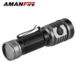 Amanfire CS-R2107 Keychain Flashlight Tactical Mini Mini Camping Torch Portable Clip Pen Light