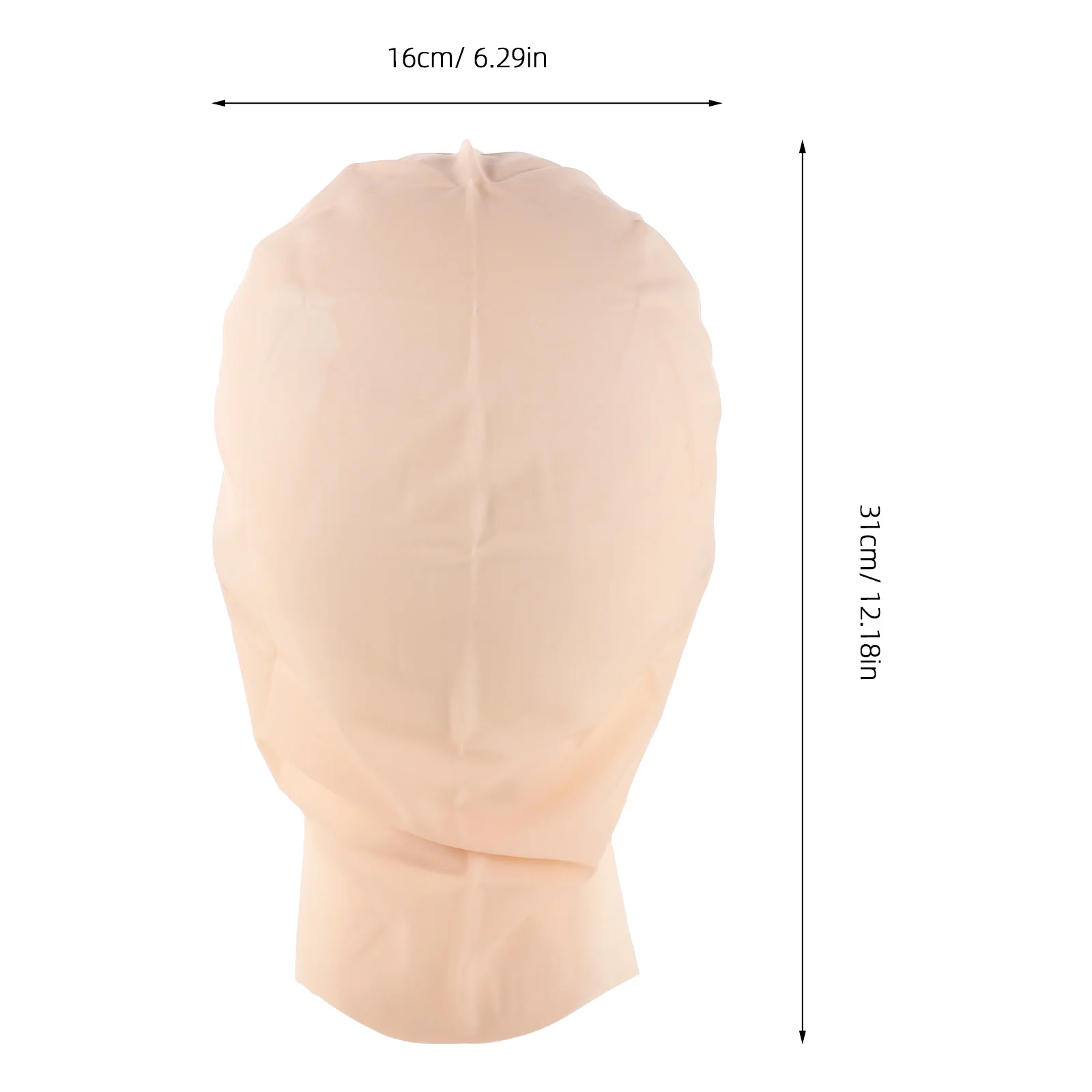 ชุดหมวกหัวล้านสีน้ำตาล 3 ชิ้น ทำจากยางลาเท็กซ์ สมจริง สำหรับแต่งกายเป็นชายชราในวันฮาโลวีน อุปกรณ์เสริมคอสเพลย์สำหรับผู้ใหญ่ ชุดหมวกหัวล้านสีกากี