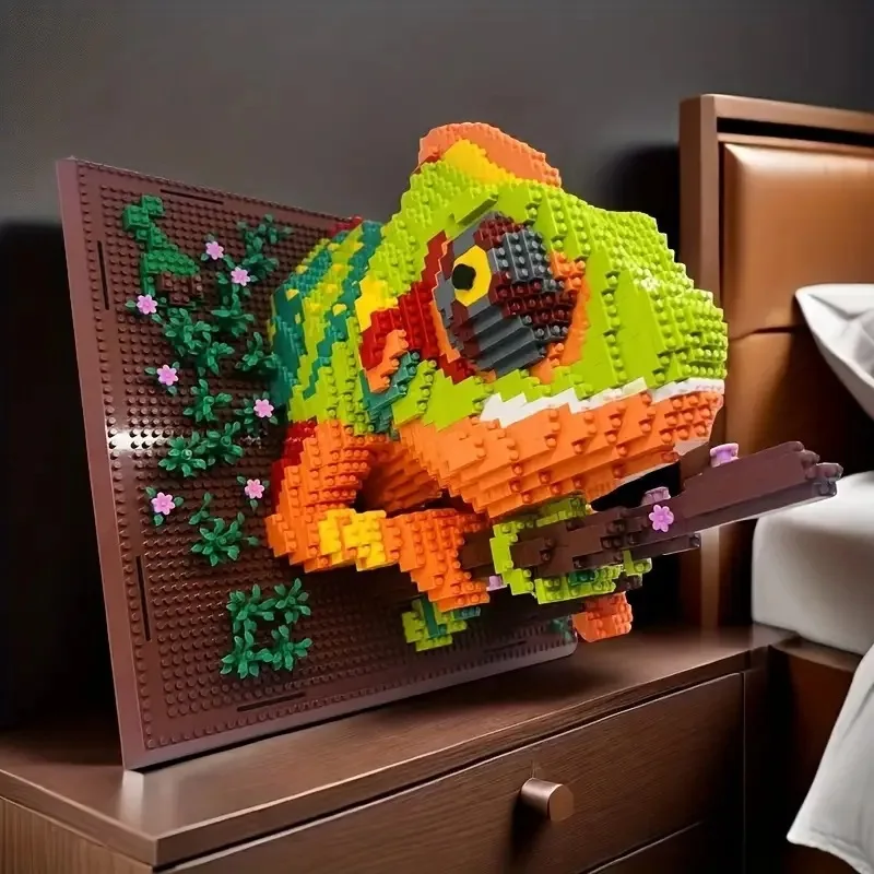 Small Particle Assembly Building Block Toy parrot Shark Variant Diamond Three-Dimensional Building Block Decorative Painting