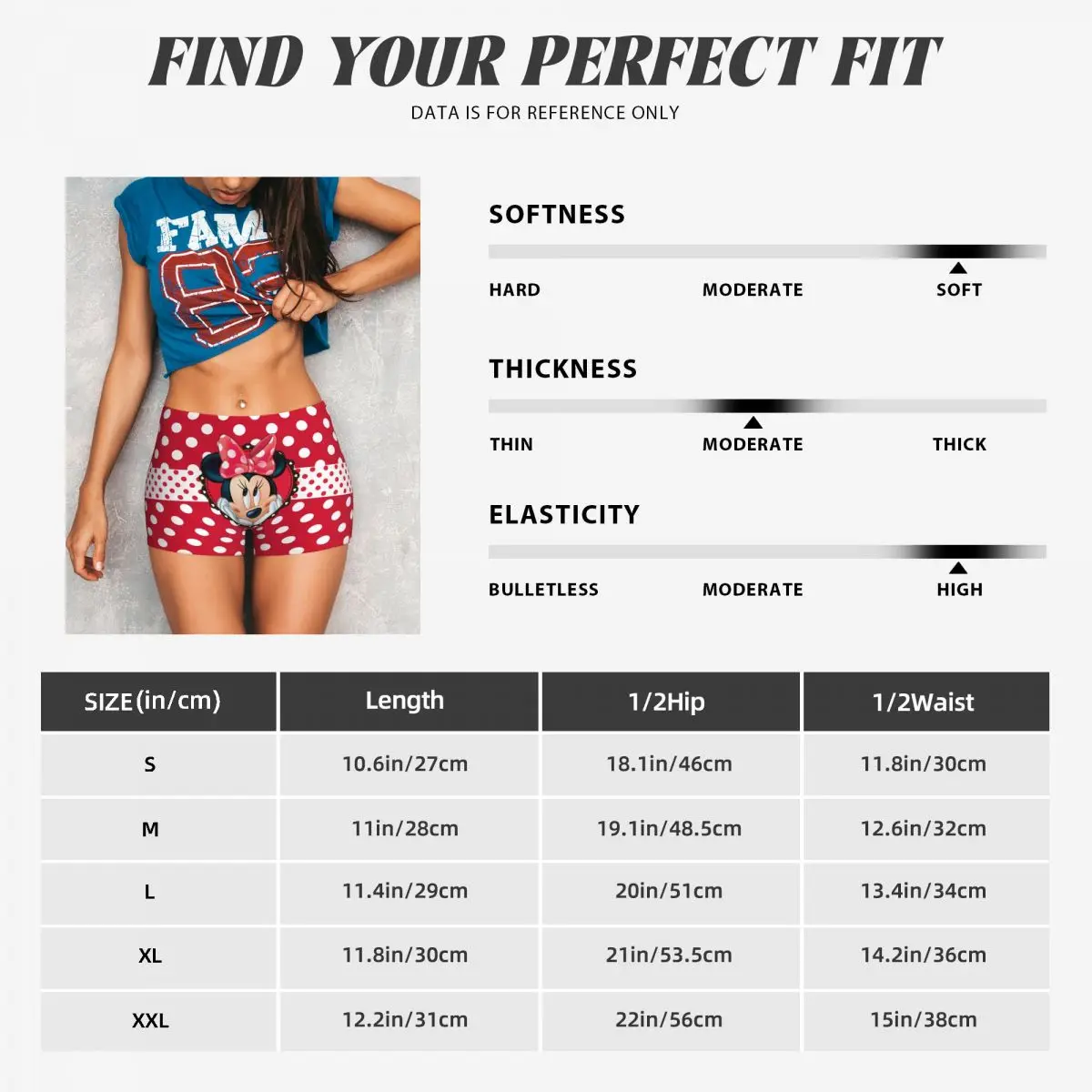 Minnie Mouse mickey Workout Shorts for Women Scrunch Butt Lifting Tummy Control Yoga Fitness Booty Cycling Short Pants image 6
