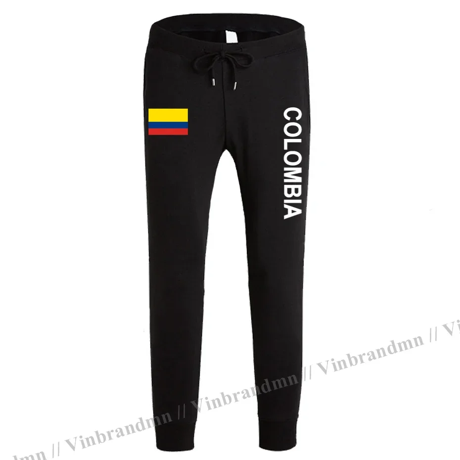 Colombia Colombian COL CO mens pants joggers jumpsuit sweatpants track sweat fitness fleece tactical casual nation country NEW