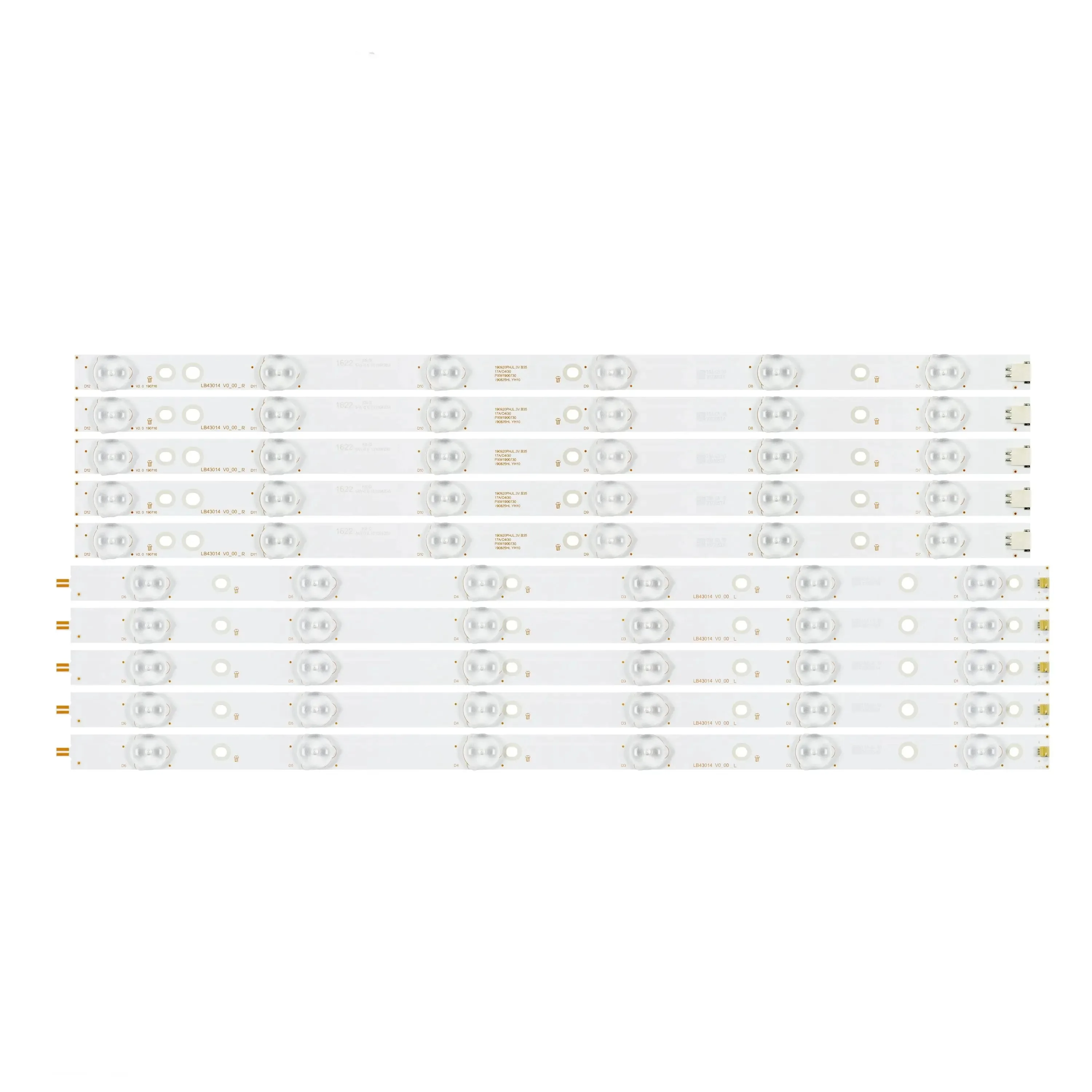 LED Backlight 12 Lamp strip For Philips 43