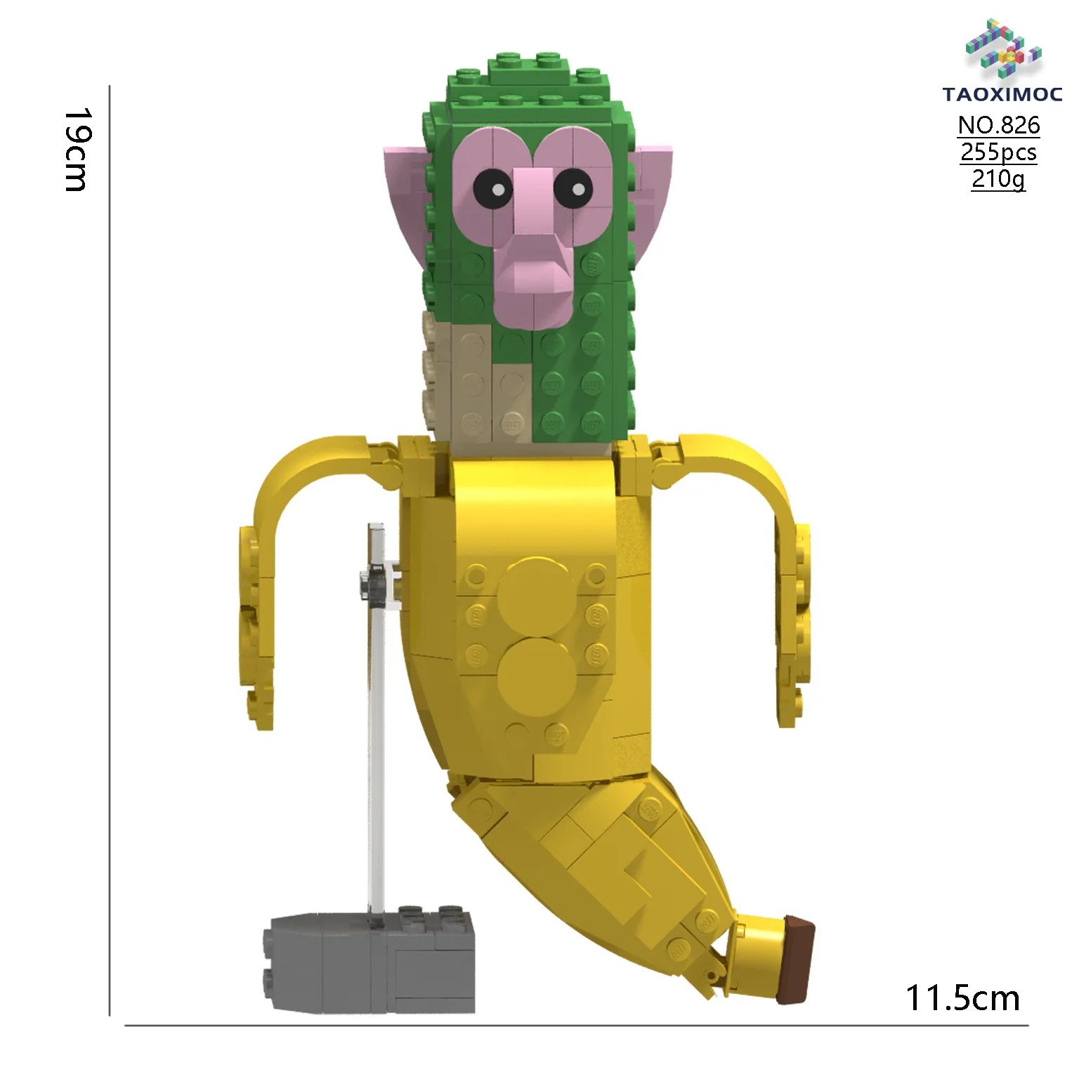 

Shimpanzinni Bananini AI The Book of Mountains and Seas Abstract Building Blocks Banana Monkey Bricks Toys Compatible With LEGO
